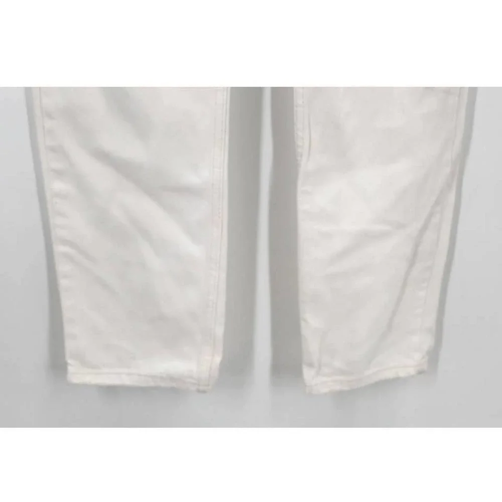 Free People The Lasso Jeans Button Fly White‎ Denim Size 26